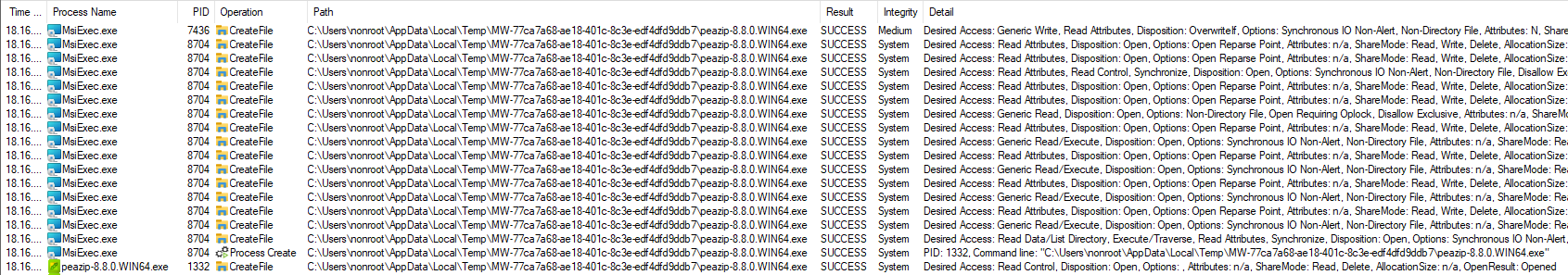 Local Privilege Escalation Vulnerabilities In Peazip Msi Installer